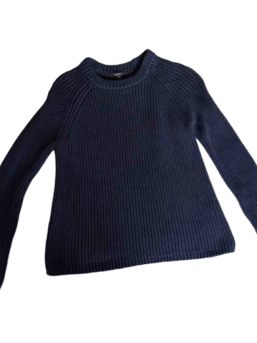Quince Women’s Navy Ribbed Crewneck Sweater
